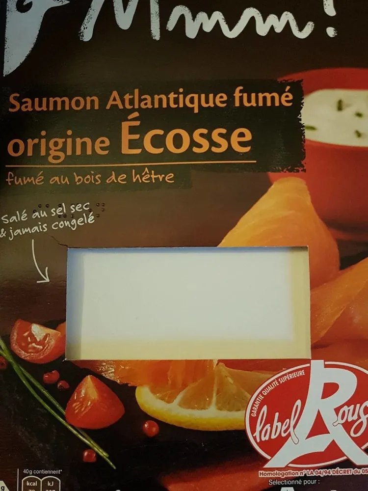 Saumon Atlantique fumé origine Ecosse