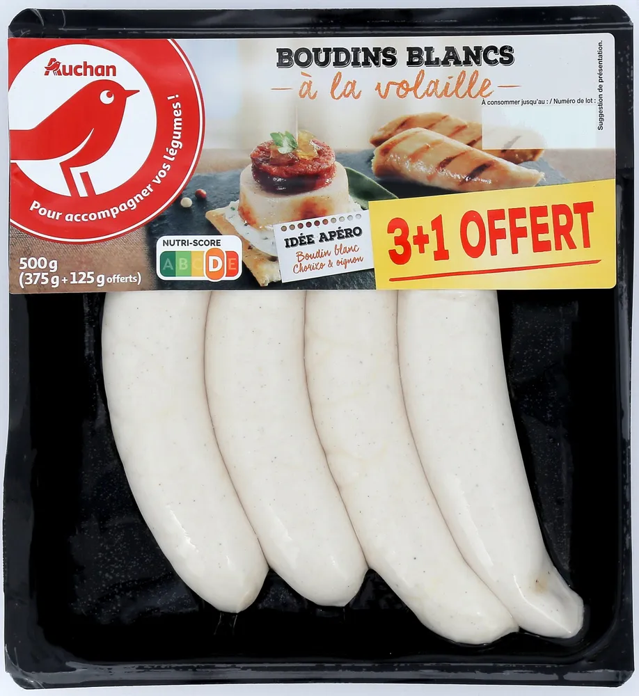 Boudins blancs à la volaille