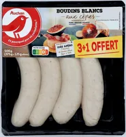 Boudins blancs aux cèpes, aromatisés