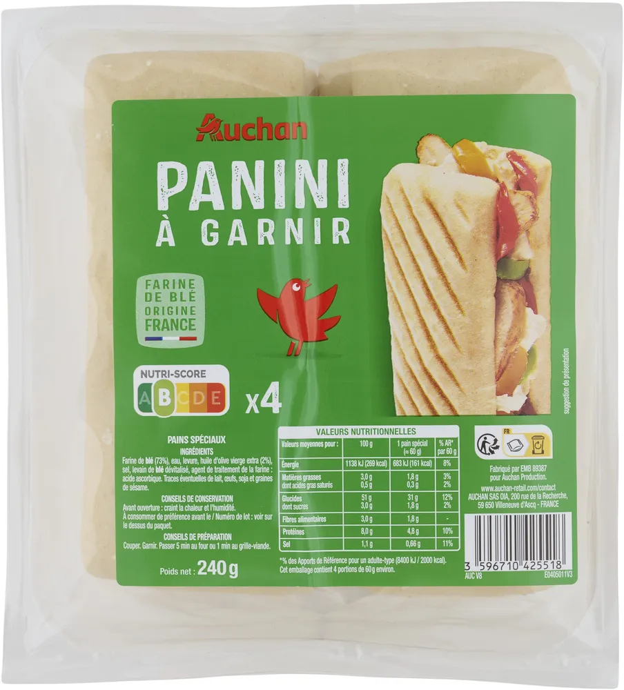 Panini à garnir