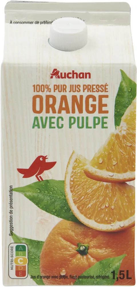 100 % Pur jus Pressé - orange - avec pulpe