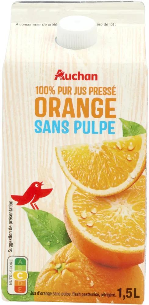 100 % Pur jus Pressé - orange - sans pulpe