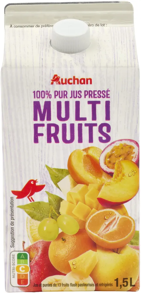 Jus Multifruits - Flash pasteurisé