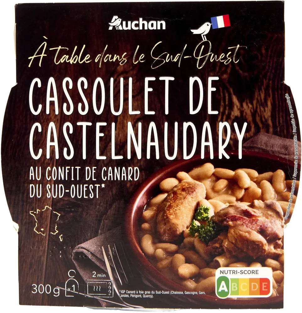 Cassoulet de Castelnaudary au confit de canard du Sud-Ouest*