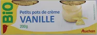 Petits pots de crèmeVanilleissus de l'agriculture biologiqueLogo ABLogo Européen (feuille étoilée)FR-BIO-01Agriculture UE / non UE