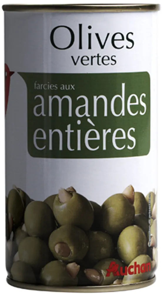 Olives vertes farcies amandes entières
