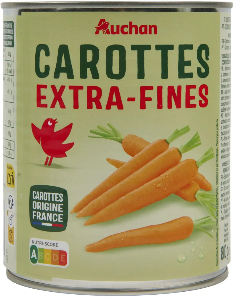 Carottes extra-fines
