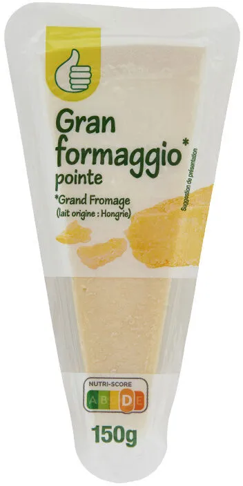 PointeGran Formaggio** Grand fromageLait origine : Hongrie