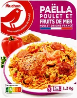 Paella poulet et fruits de mer