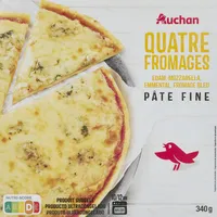 Quatre fromagesedam, mozzarella, emmental, fromage bleupâte fine