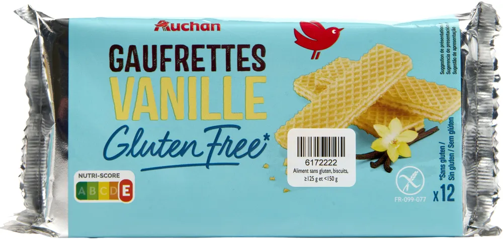 Gaufrettes vanille 125g sans gluten