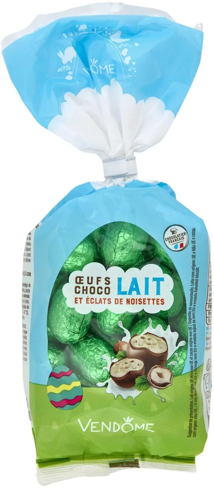 Oeufs choco lait et éclats de noisettes