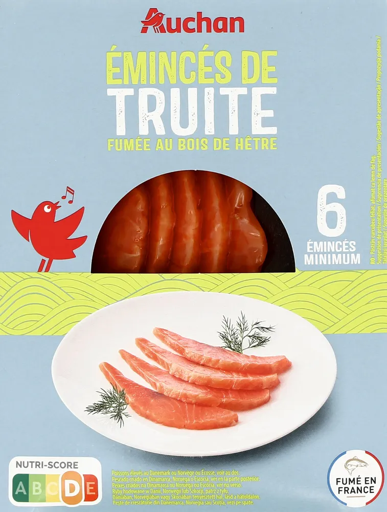 Emincés de Truite fumée au bois de hêtre