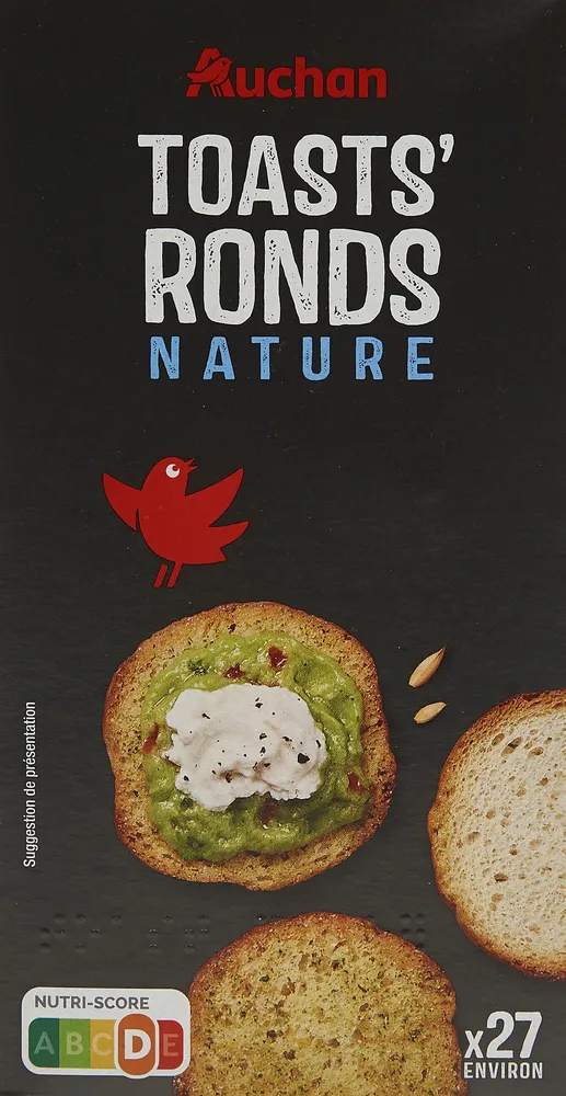 Toasts ronds nature