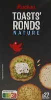 Toasts ronds nature