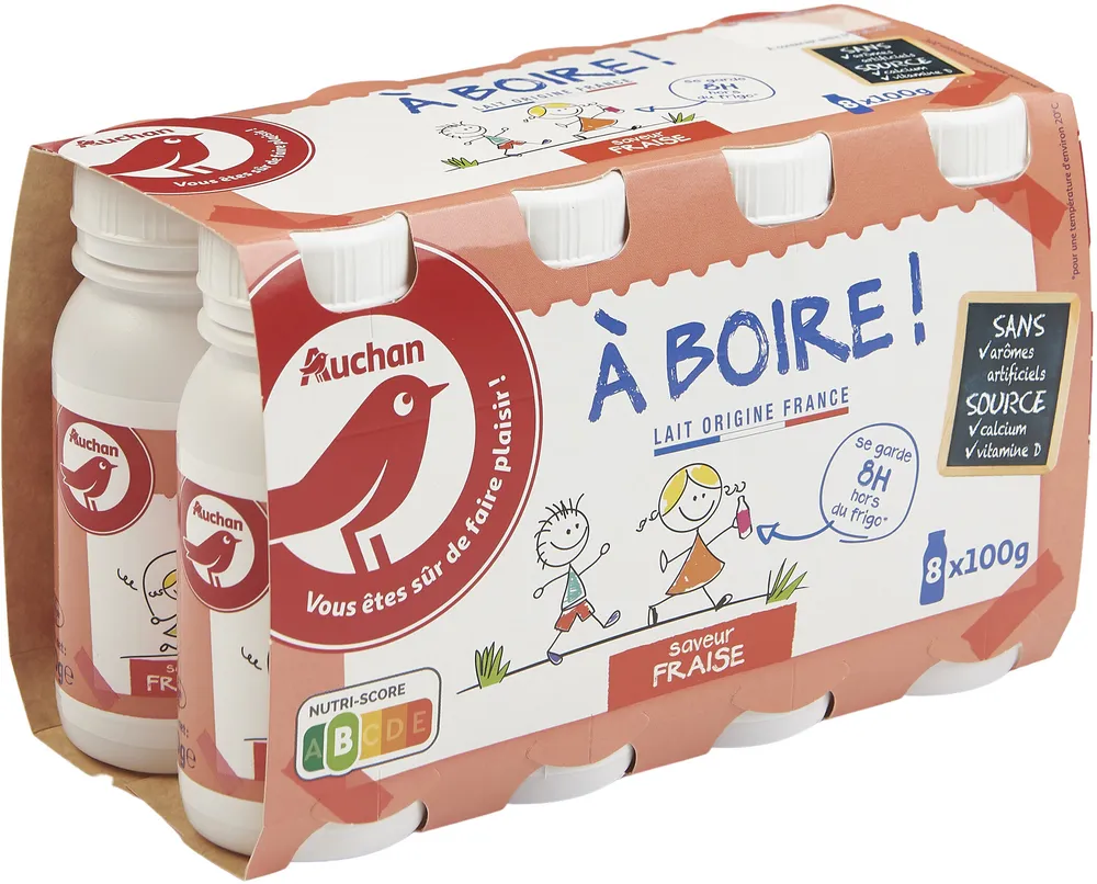 A BOIRE ! Saveur FRAISESANS arômes artificielsSOURCECalciumVitamine D