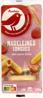 Madeleines longues coeur saveur fraise