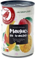Mangues en tranches au sirop léger