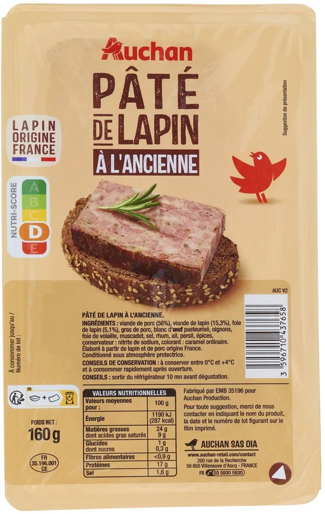 Pâté de Lapin à l'Ancienne