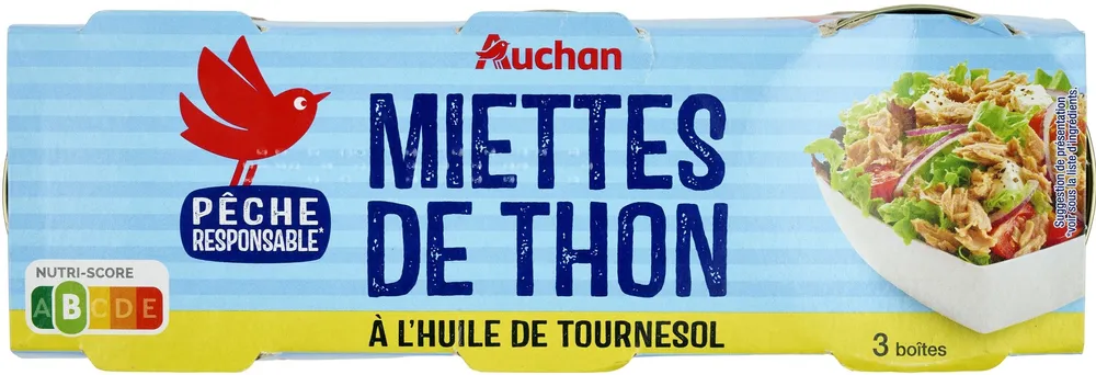 Miettes de Thon à l'huile de tournesol