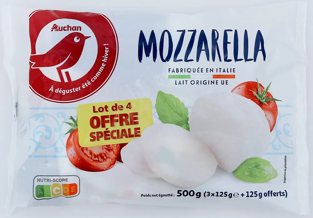 Mozzarella Lot de 4 Offre Spéciale