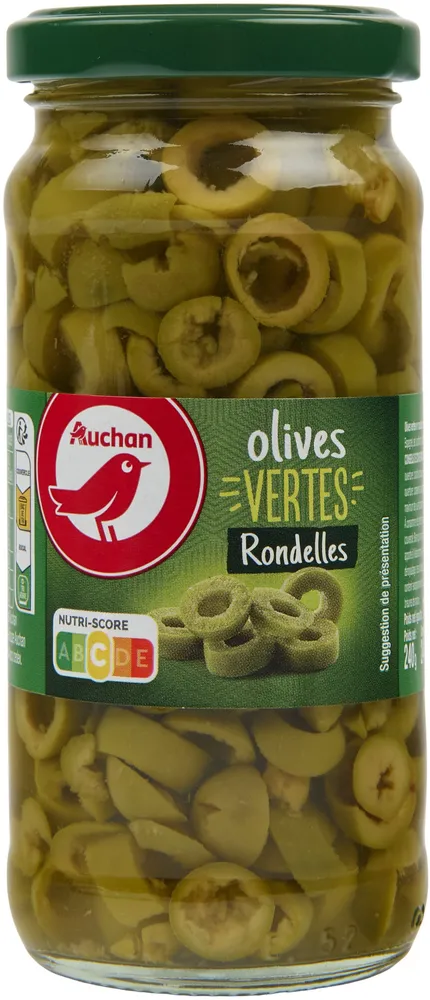 Olives vertes rondelles