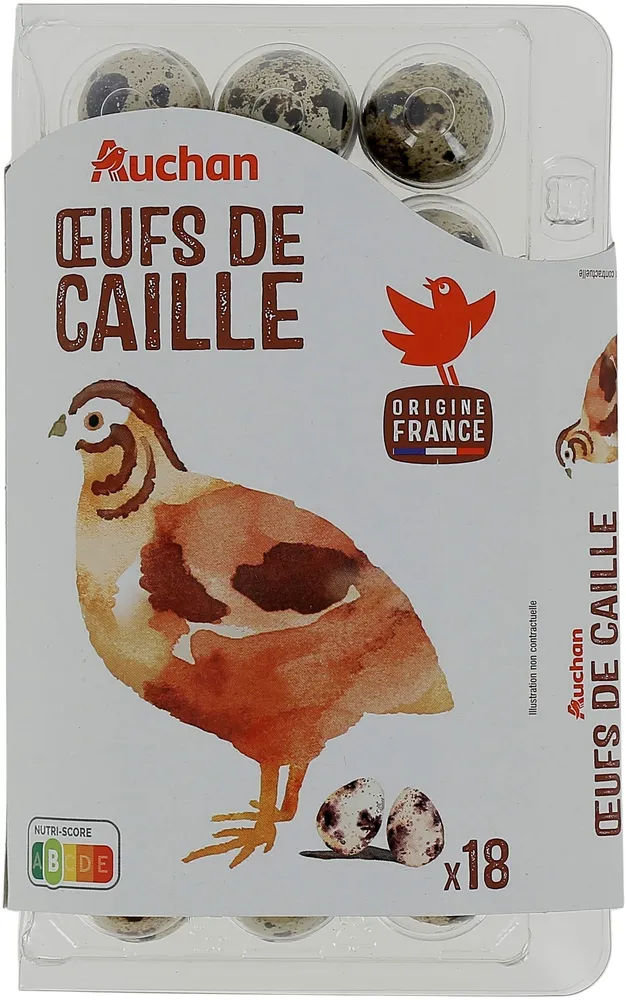 Oeufs de caille x18