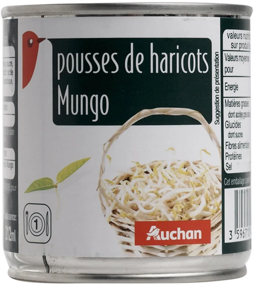 Pousses de haricots Mungo