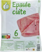 Epaule cuite découennée dégraissée