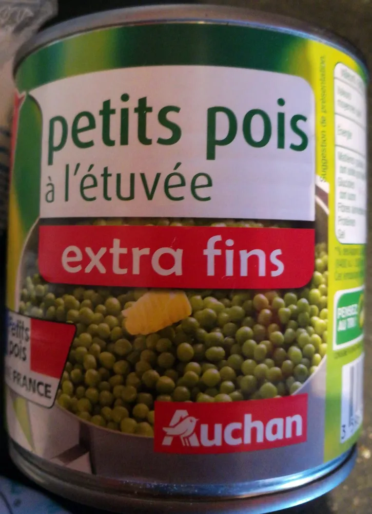 Petits pois à l'étuvée extra fins