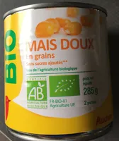 Maïs doux bio en grains bio