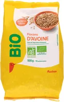 Auchan biod flocons d avoine 500g