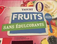 Yaourts Fruits 0% de Matière Grasse, Sans Édulcorants