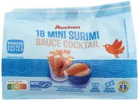 Auchan mini surimi sauce cocktail x18