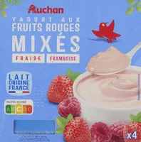 Yaourts aux fruits rouges mixésFraise Framboise