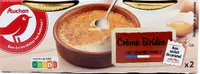 Crème brûlée saveur vanille avec sachet d'éclats de caramel