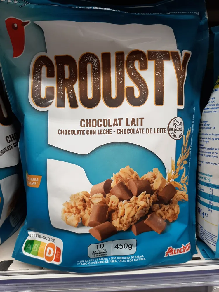 Crousty chocolat au lait