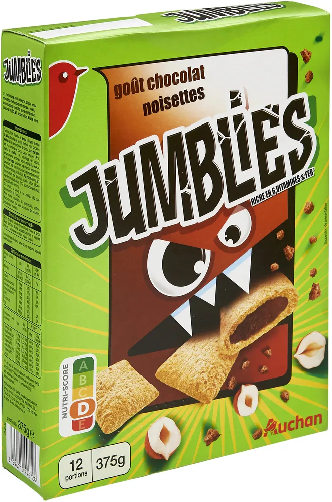 Jumblies goût chocolat - noisettes
