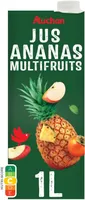JUS ANANAS MULITFRUITS A BASE DE CONCENTRERiche en vitamine CSans sucres ajoutés**Comme tous les jus de fruits, contient les sucres naturellement présents dans les fruits.