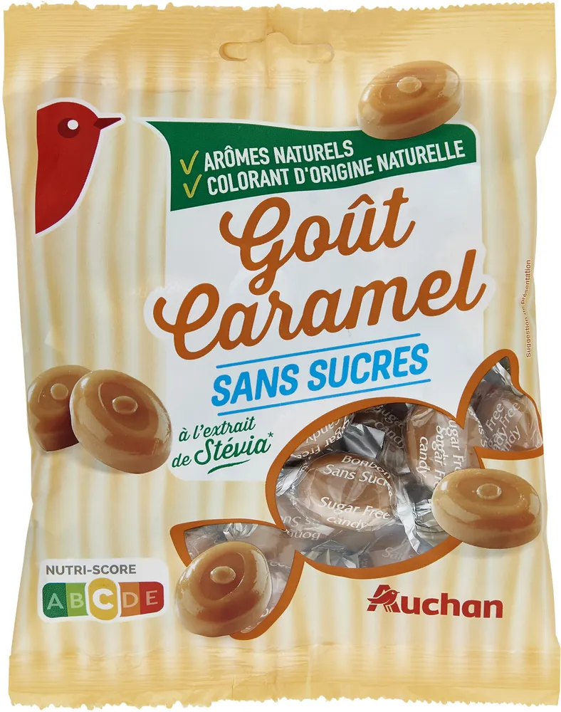 Goût caramel sans sucres à l'extrait de Stévia*