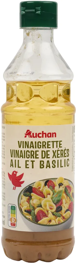 Vinaigrette vinaigre de xeres ail et basilic