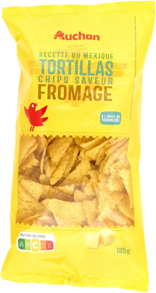 Tortilla Chips fromage à l'huile de tournesol