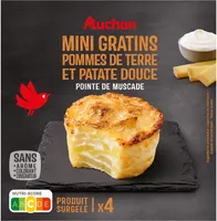 Mini gratins pommes de terre et patate doucePointe de muscade