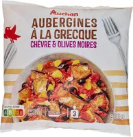 Aubergines à la Grecquechèvre et olives noires