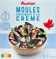 Moules cuisinées à la crème