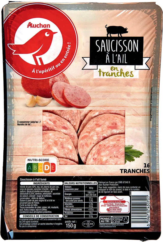 Saucisson à l'ail fumé