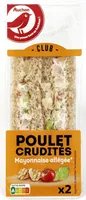 Pain de mie completpoulet rôti crudités mayonnaise allégée en matières grasses
