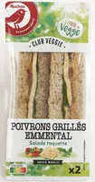Poivrons grillés EmmentalSalade roquetteSauce basilic