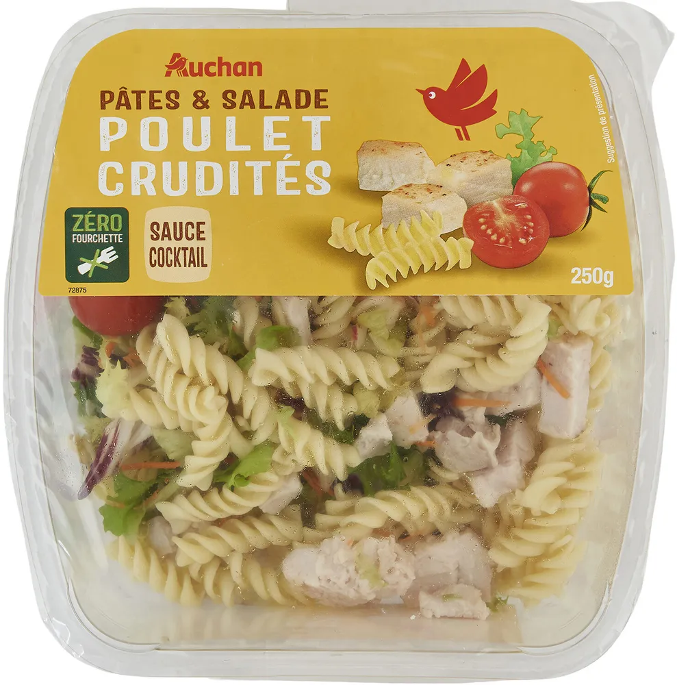 Pâtes et SaladePoulet cruditésSauce Cocktail