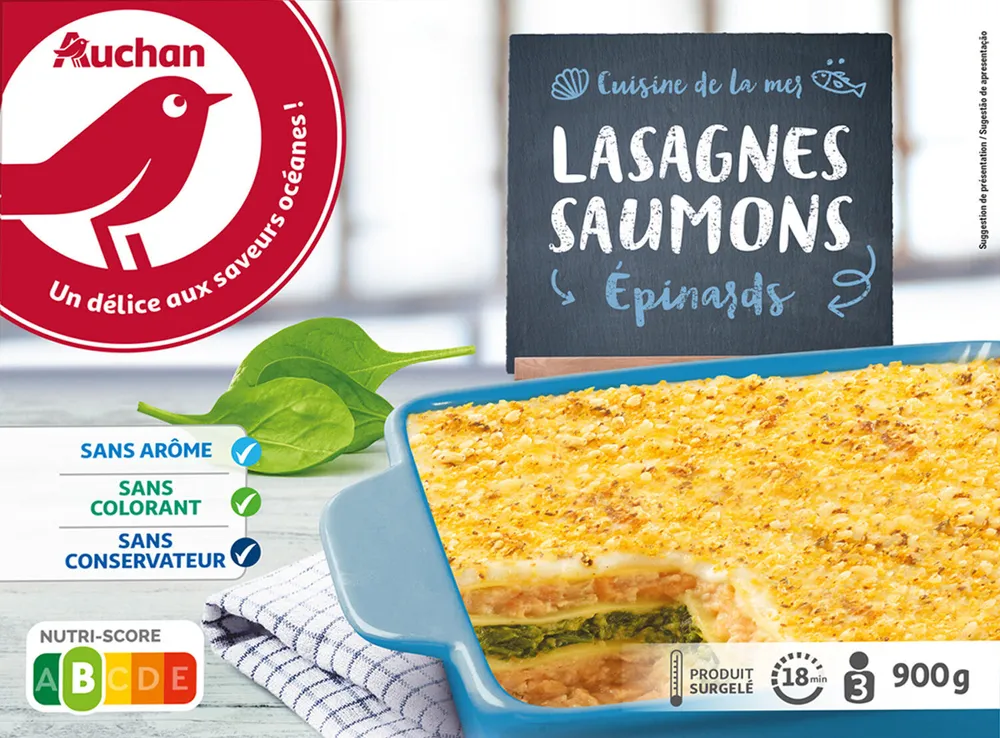 Lasagnes saumons épinards